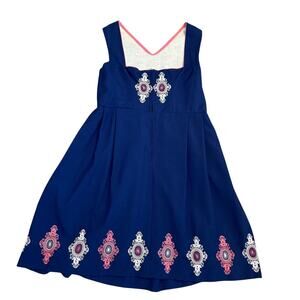 Original Wurzer Dirndl  Oktoberfest folk blue embroidered dress size *46